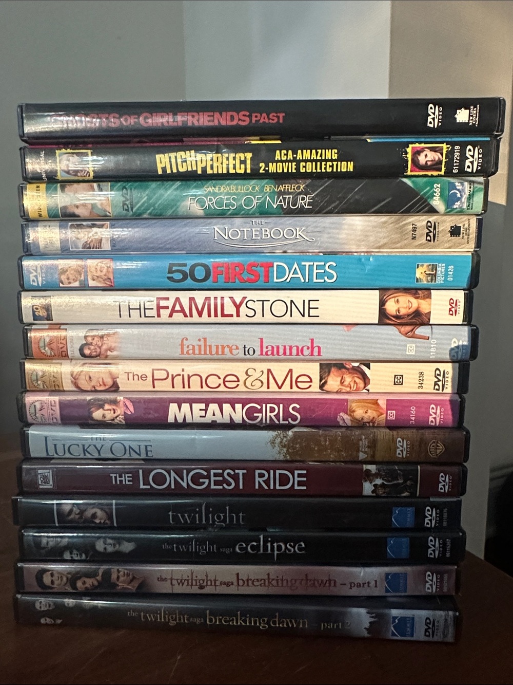 Stack of Romantic Comedy & Drama DVD 15 Movie Collection